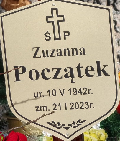Grób Zuzanna Początek