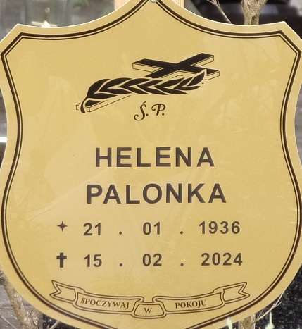 Grób Helena Palonka