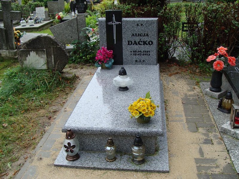 Grób Alicja Daćko