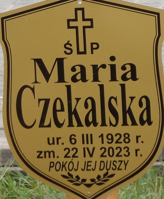 Grób Maria Czekalska