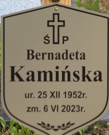 Grób Bernadeta Kamińska