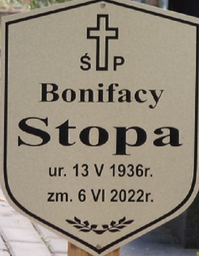 Grób Bonifacy Stopa